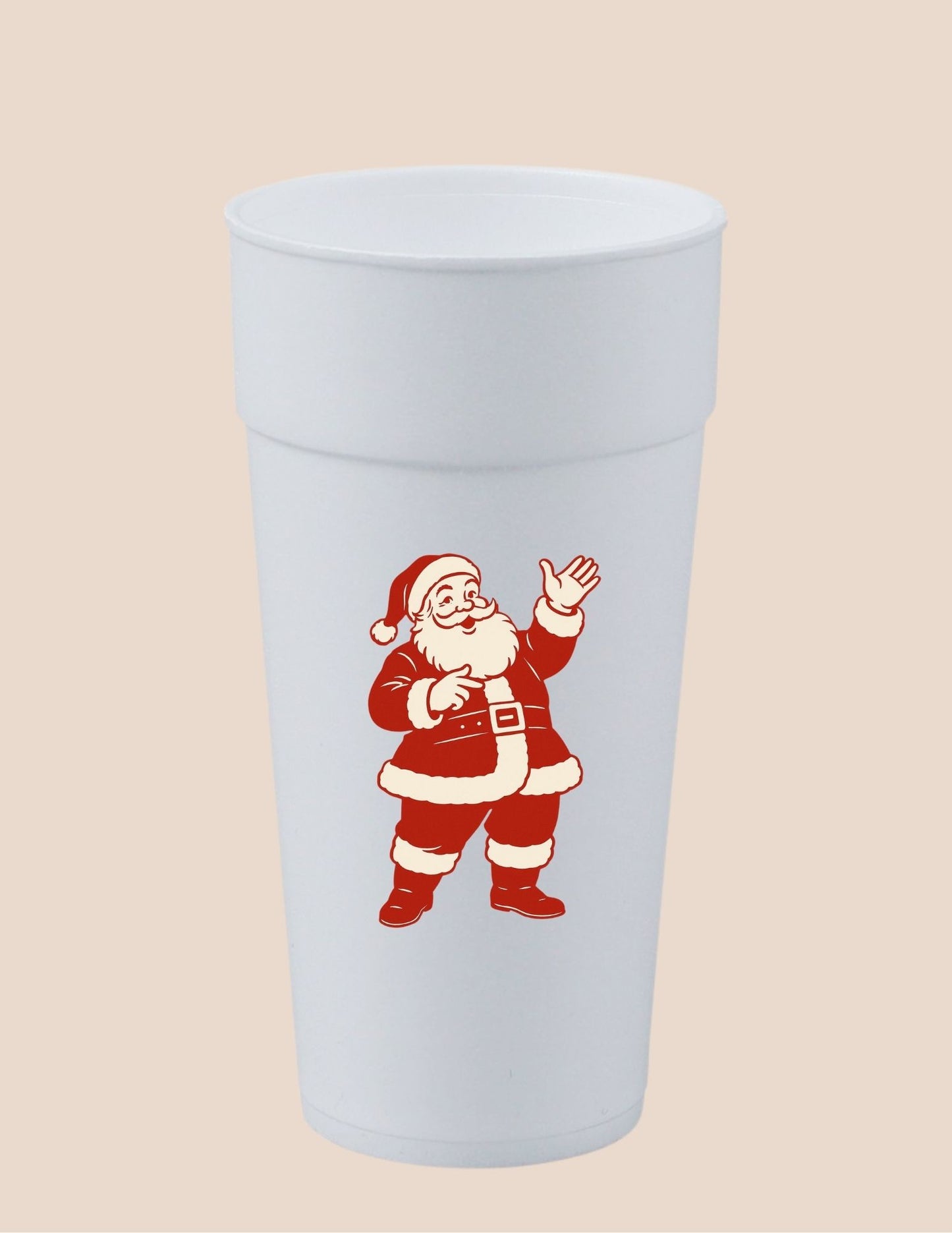Waving Santa Cup