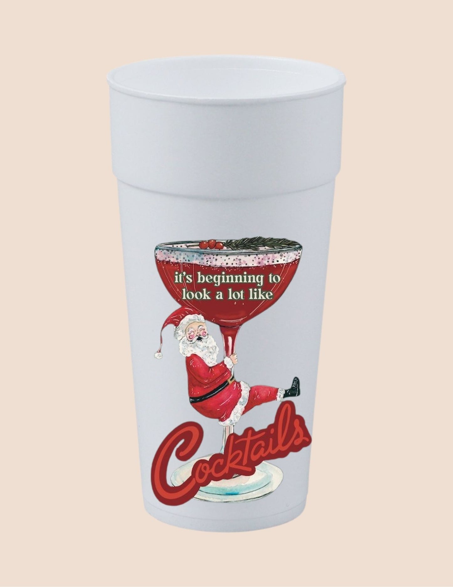 Cocktails Santa Cup