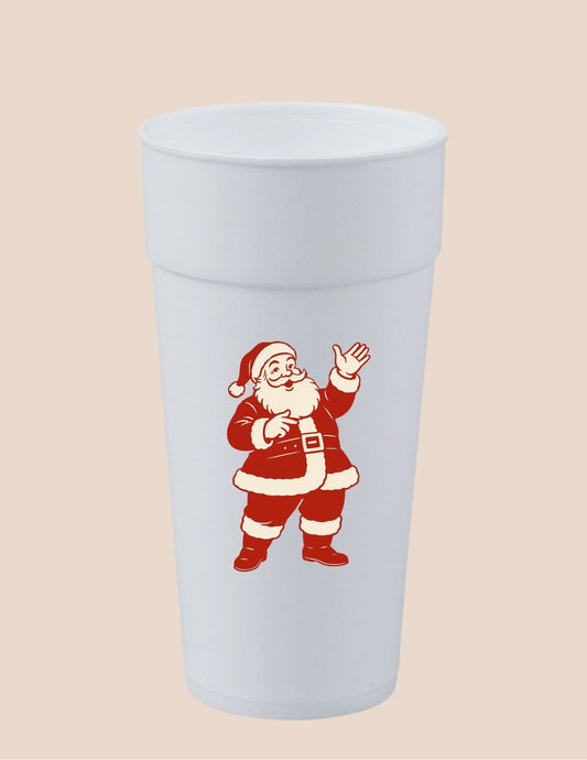 Waving Santa Cup