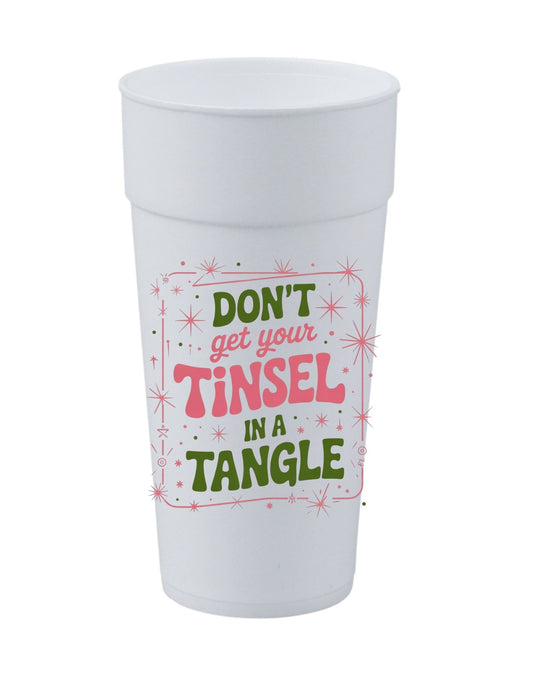 Don't Get Tinsel Tangle Cup