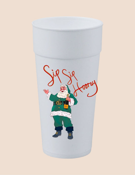 Sip Sip Hooray Santa Cup