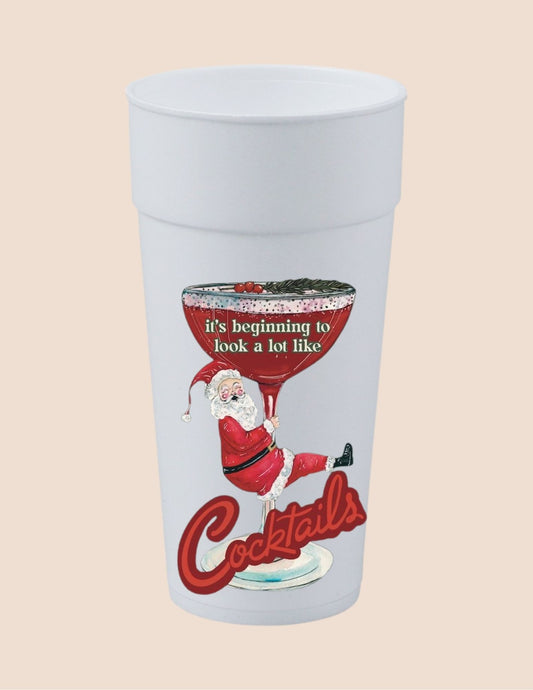 Cocktails Santa Cup