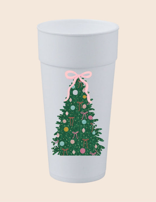 Pink Christmas Tree Cup