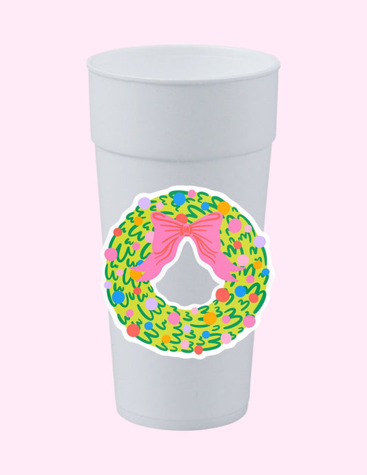 Girly Wreath Cup