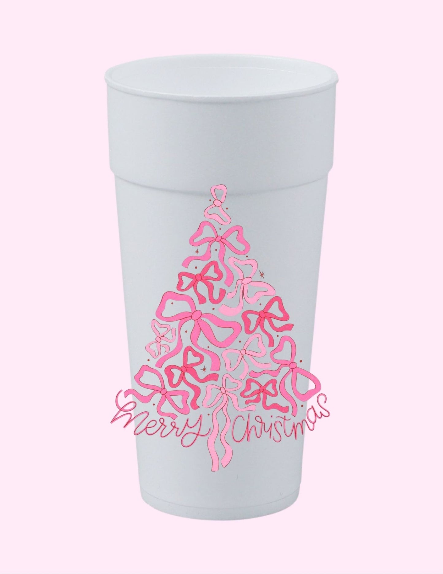 Bow Christmas Tree Cup