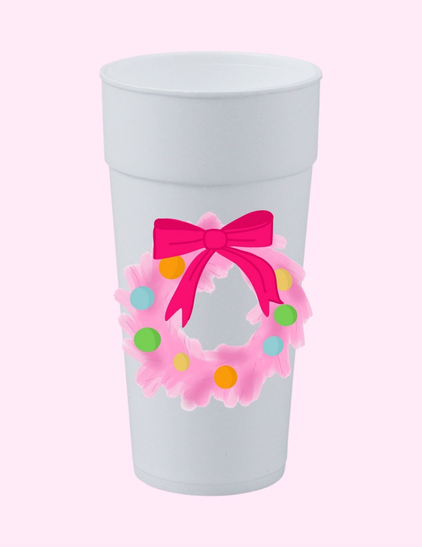 Pink Wreath Cup