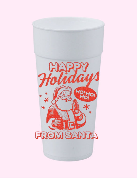 Happy Holidays Santa Cup