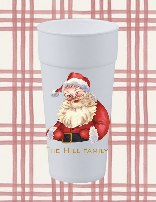 Winking Santa Cup
